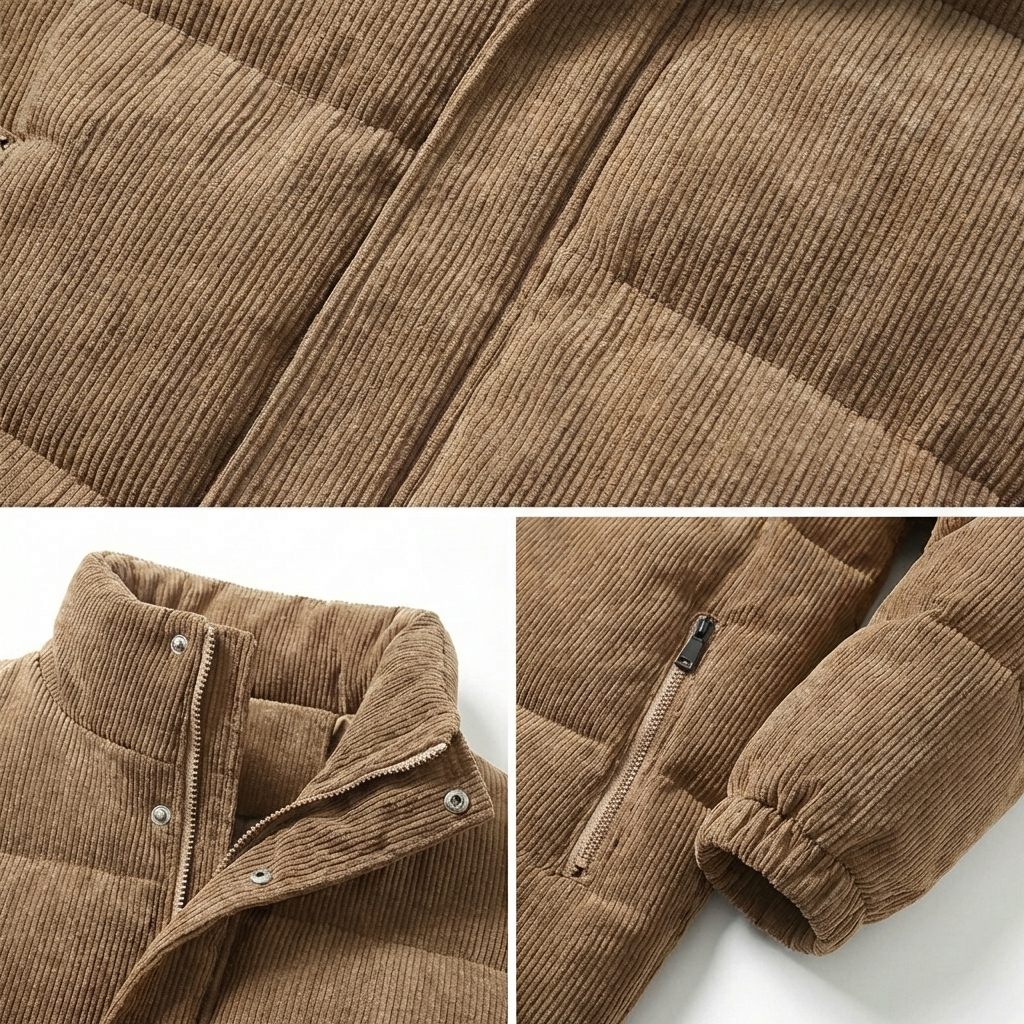 Aldoro Corduroy Padded Winter Jacket