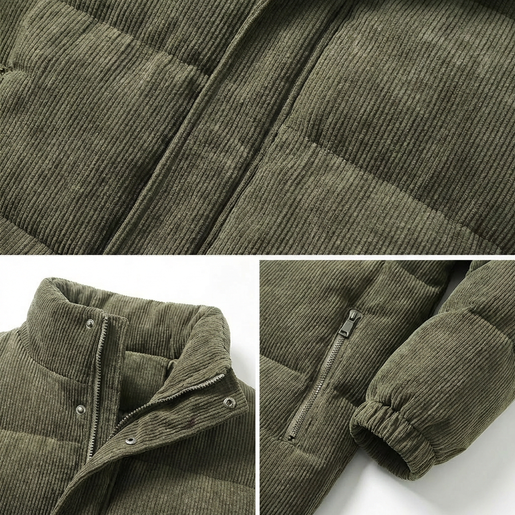 Aldoro Corduroy Padded Winter Jacket