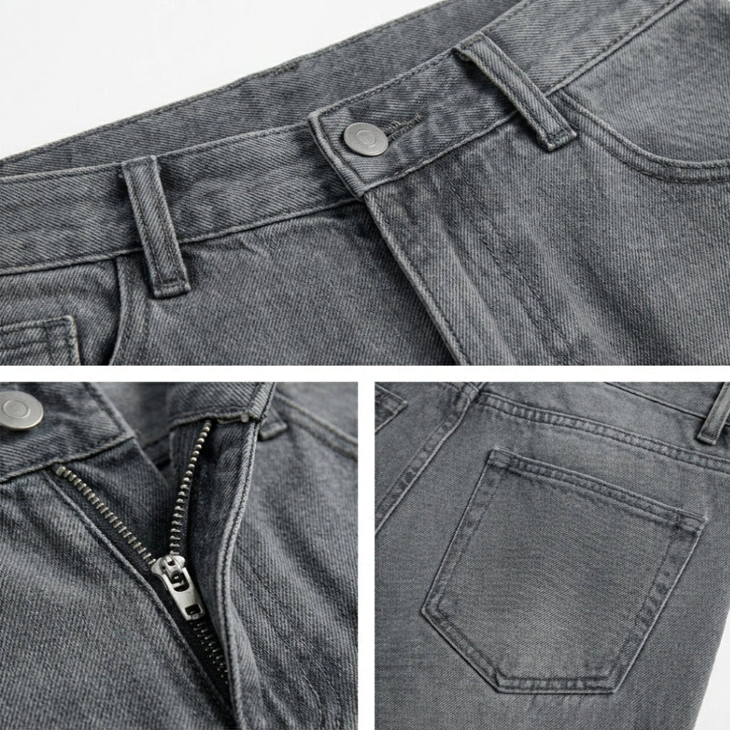 Alghero Wide Leg Washed Jeans
