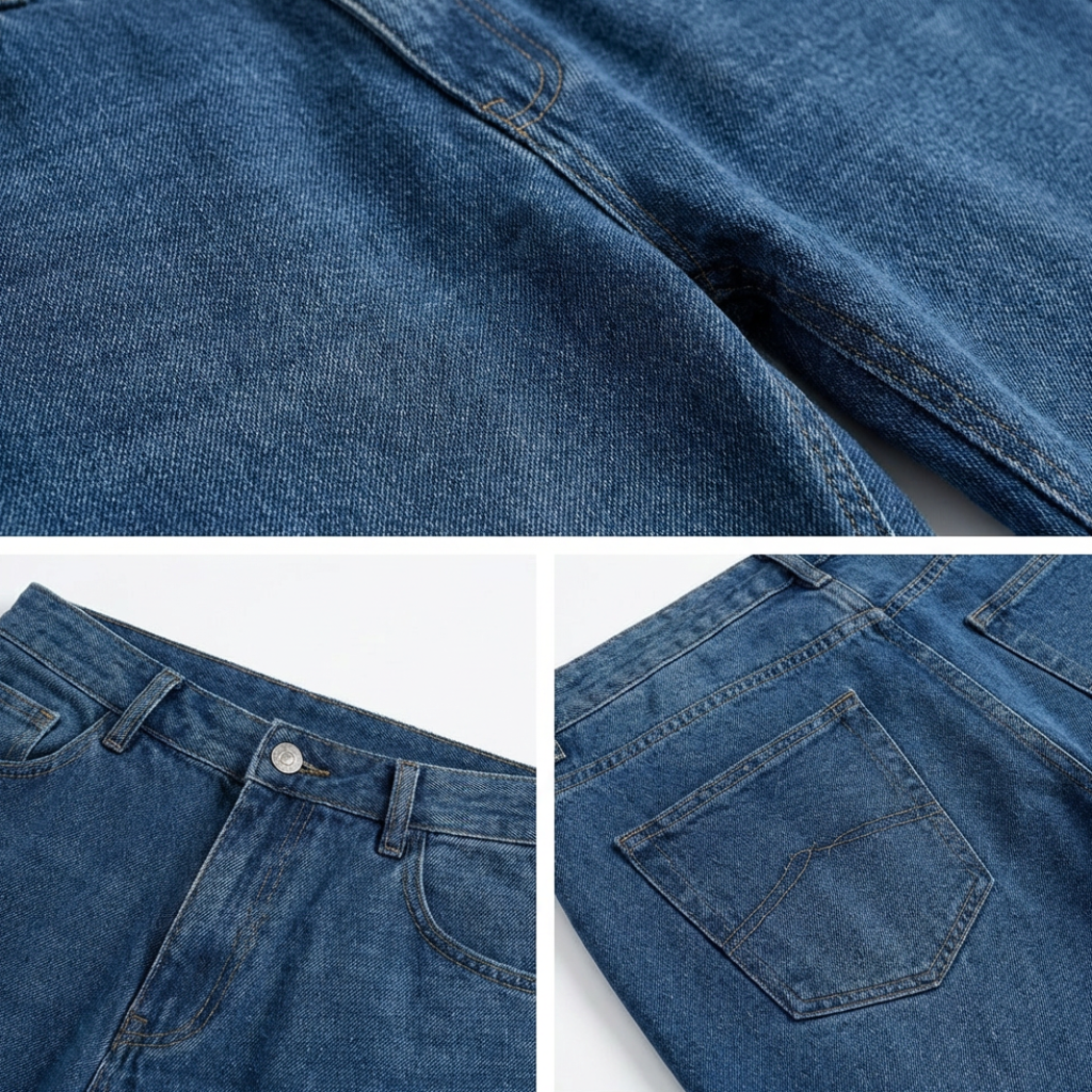 Alghero Wide Leg Washed Jeans
