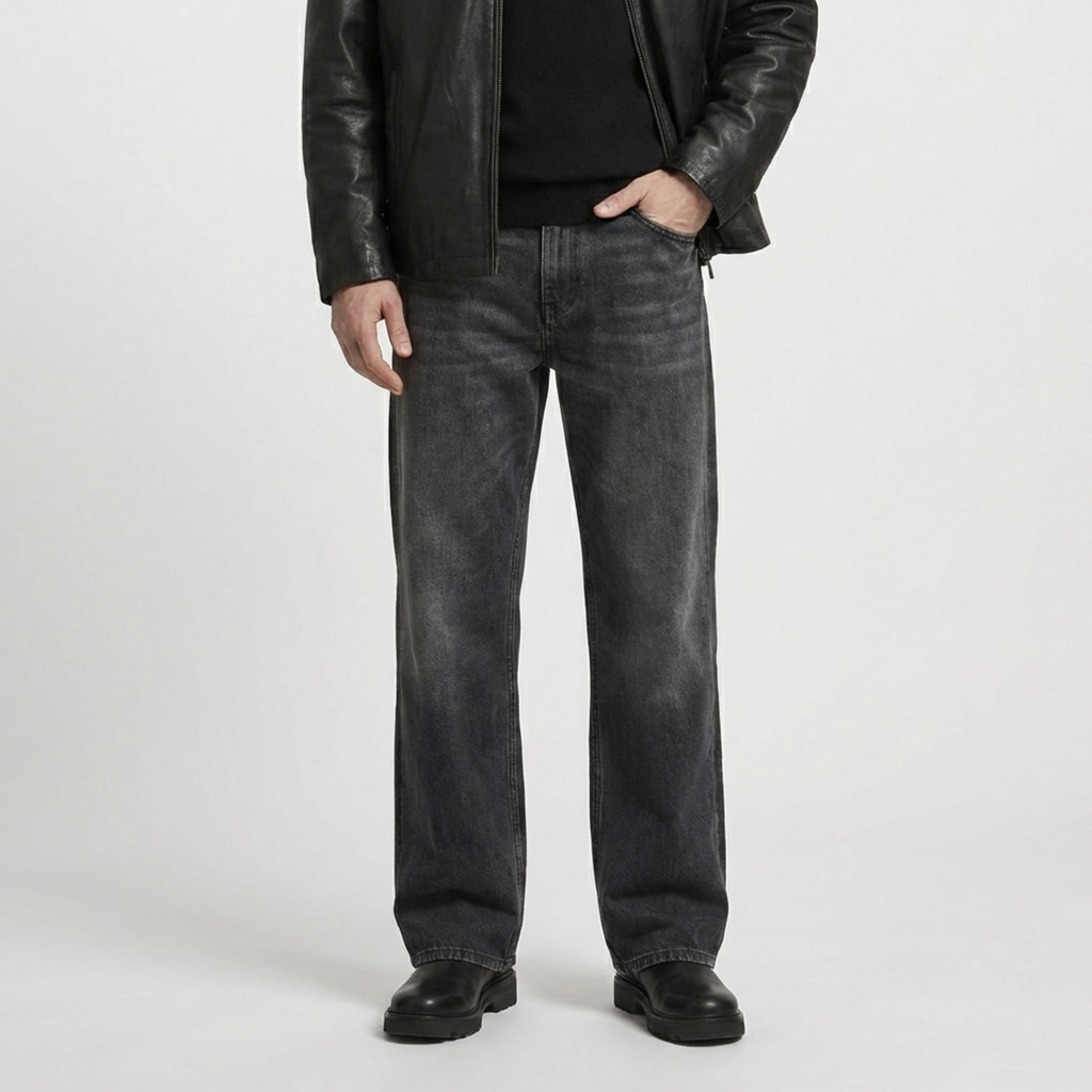 Alghero Wide Leg Washed Jeans