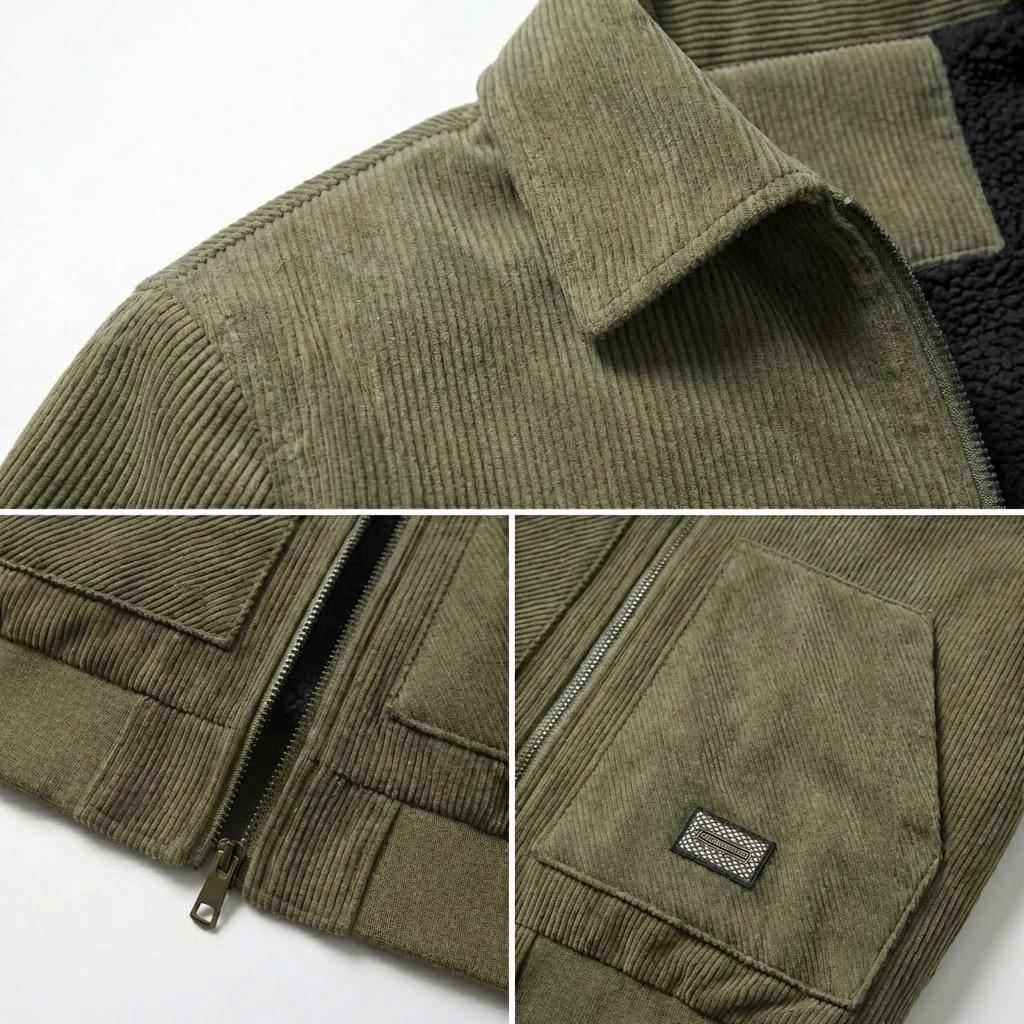 Aosta Sherpa Lined Corduroy Jacket
