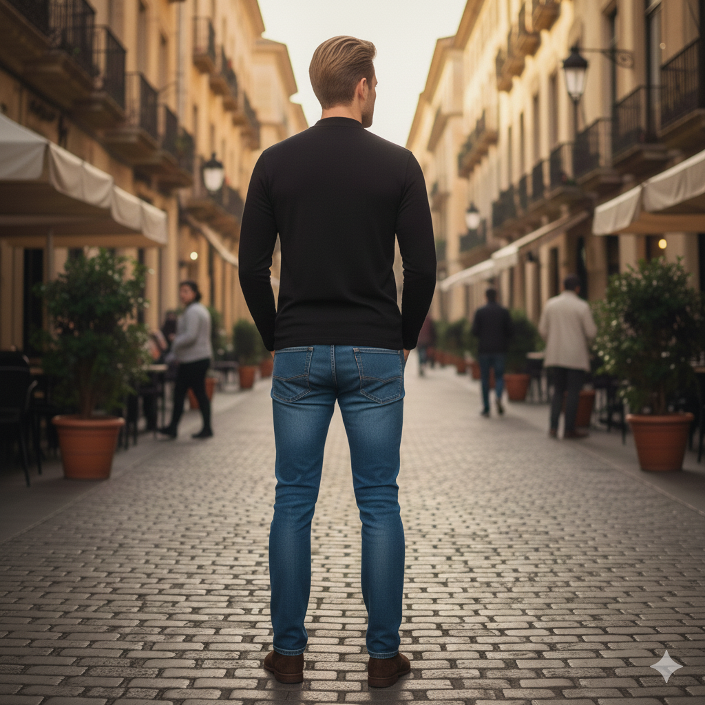 Arezzo Mock Neck Long Sleeve