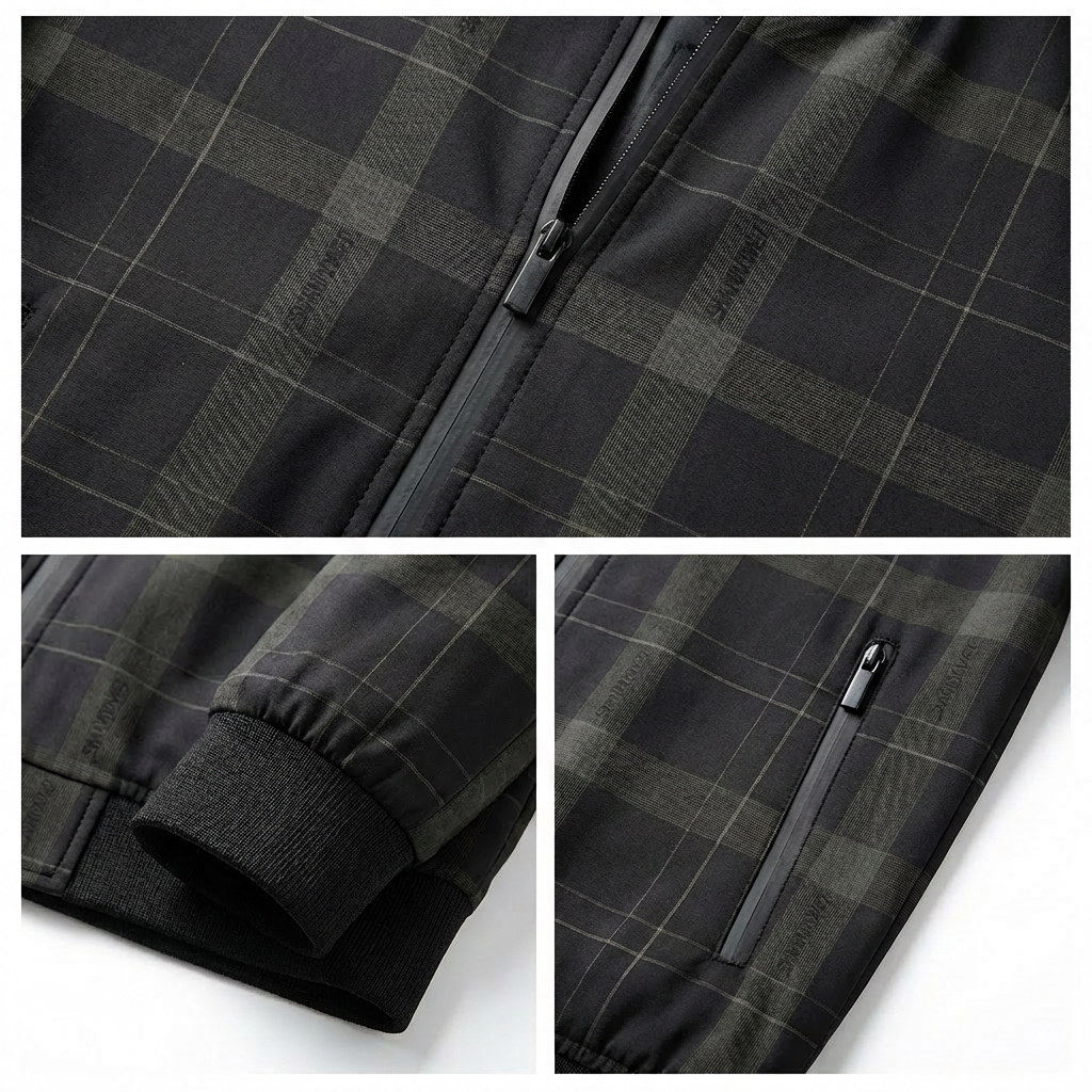 Arvello Plaid Bomber