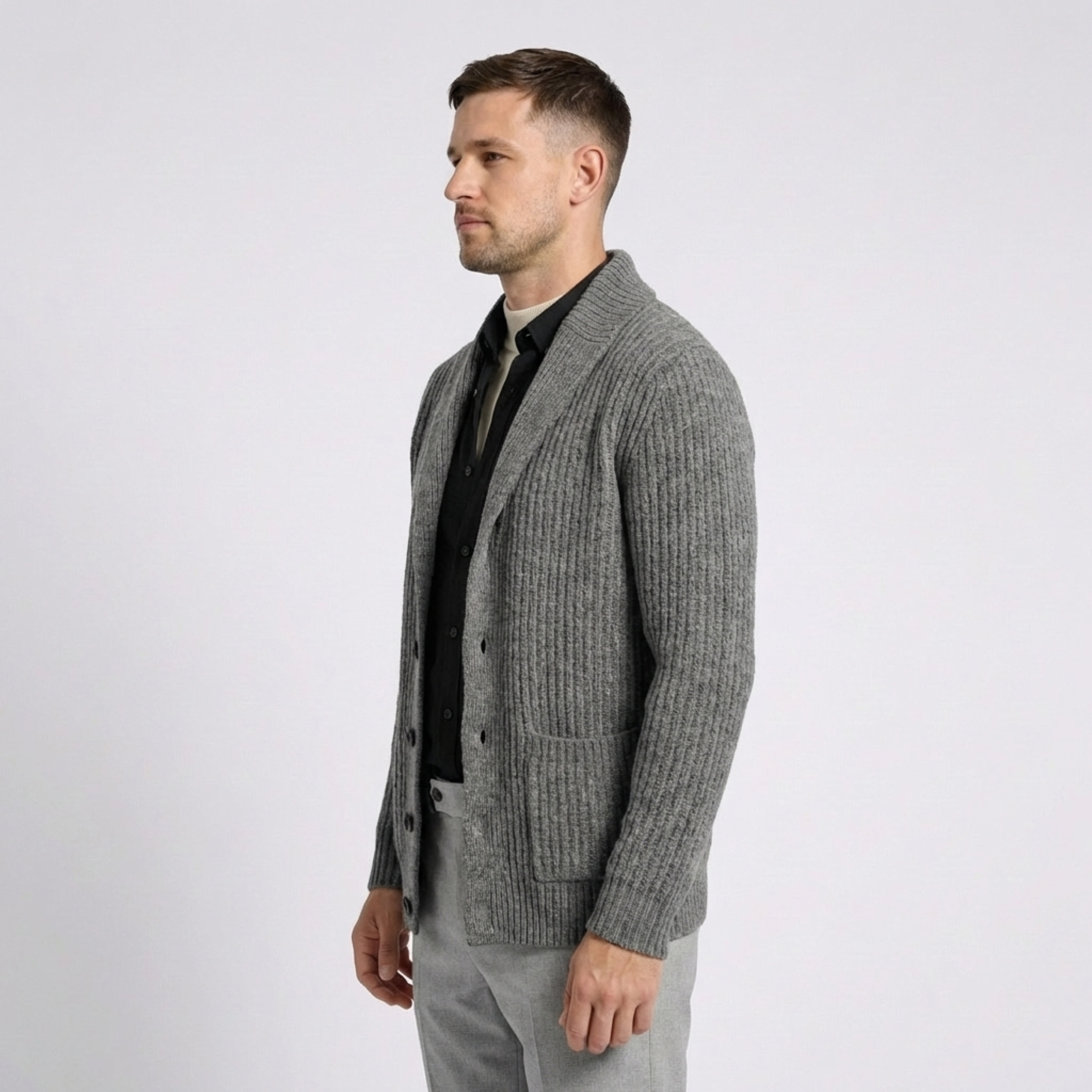 Asti Lapel Knit Cardigan