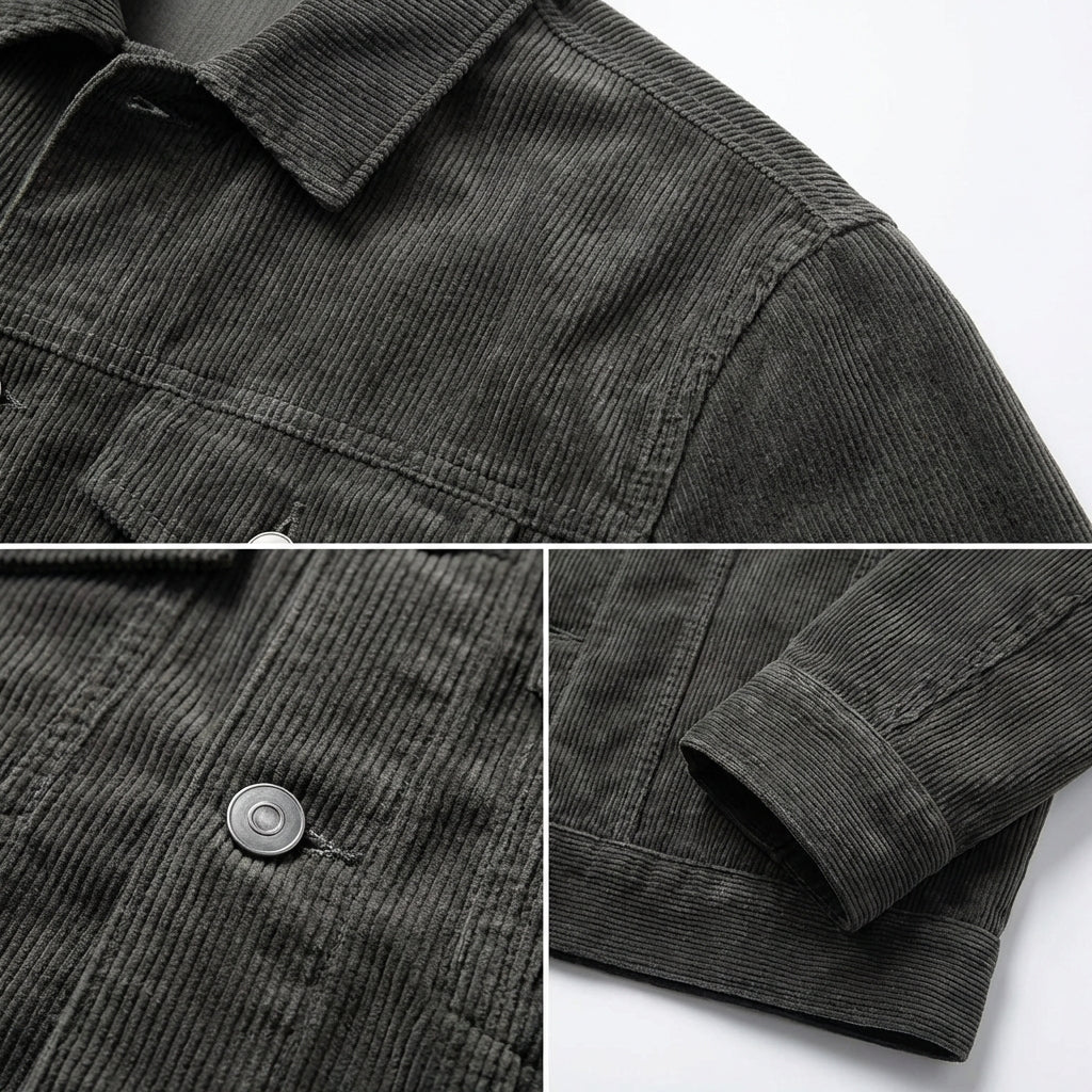 Bari Corduroy Button-Down Jacket