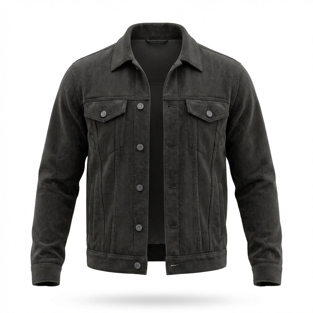 Bari Corduroy Button-Down Jacket
