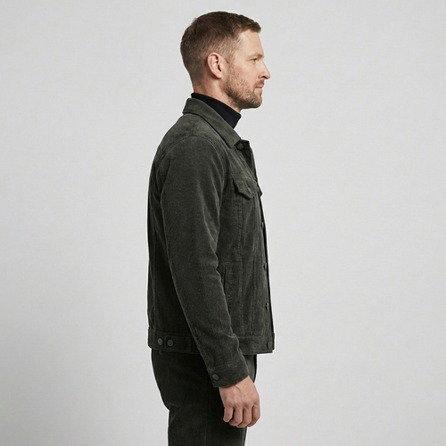 Bari Corduroy Button-Down Jacket