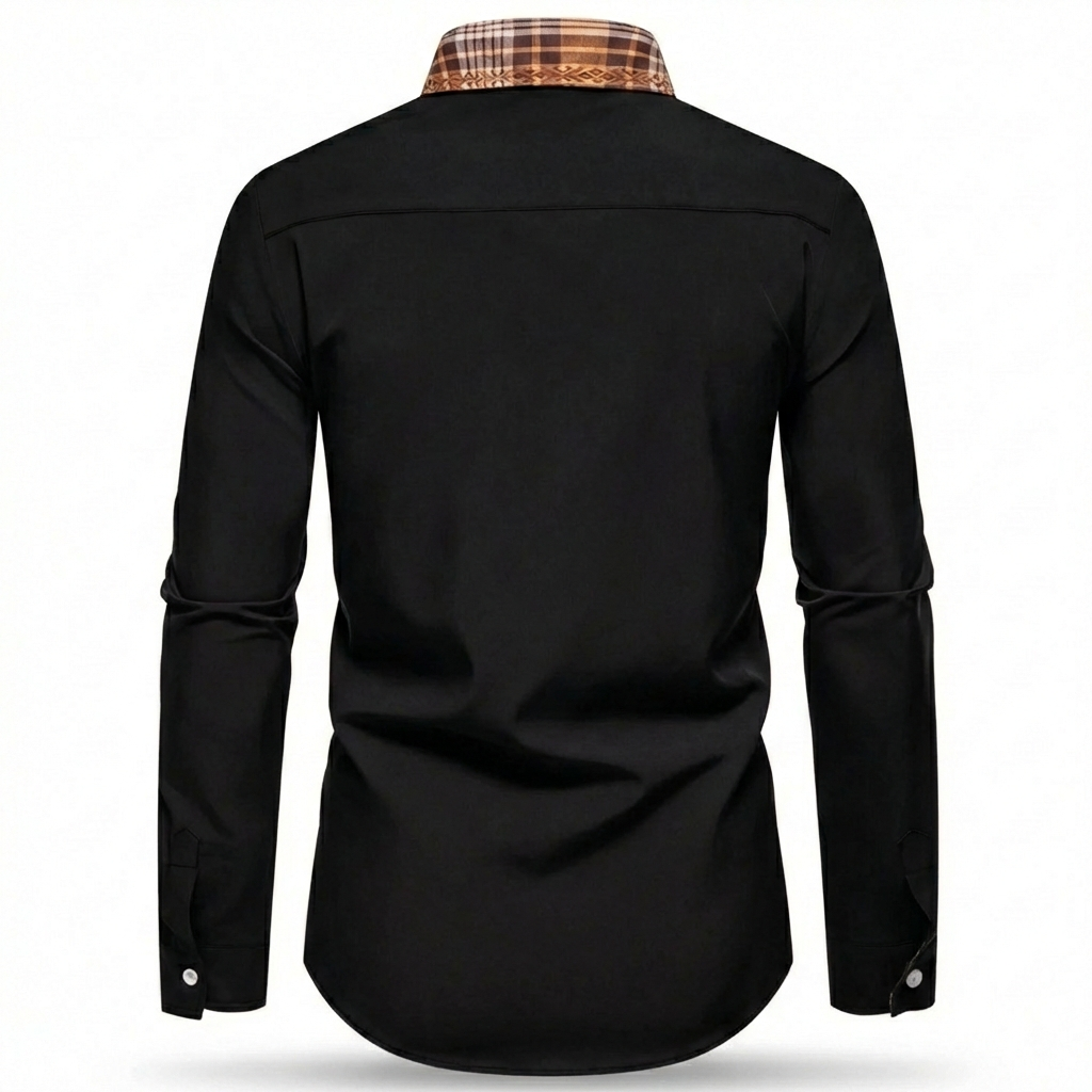 Bressanone Plaid Collar Button-Down