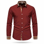 Bressanone Plaid Collar Button-Down