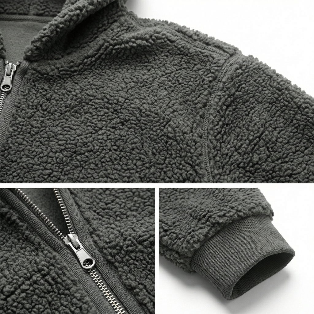Brisano Sherpa Fleece Hooded Jacket