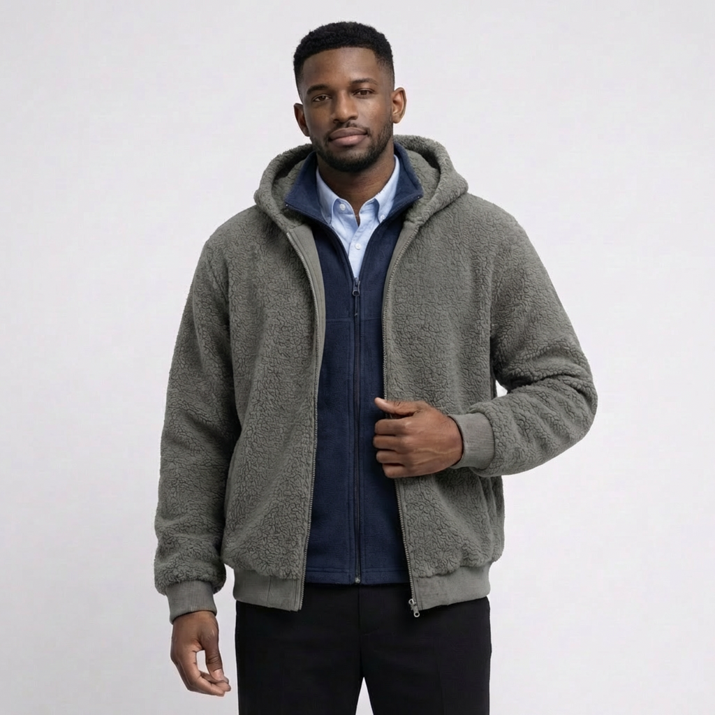 Brisano Sherpa Fleece Hooded Jacket