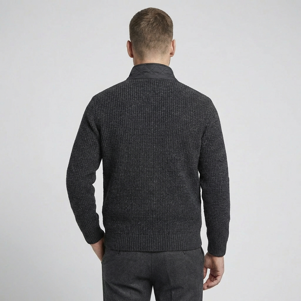 Cagliari Quilted Zip Cardigan