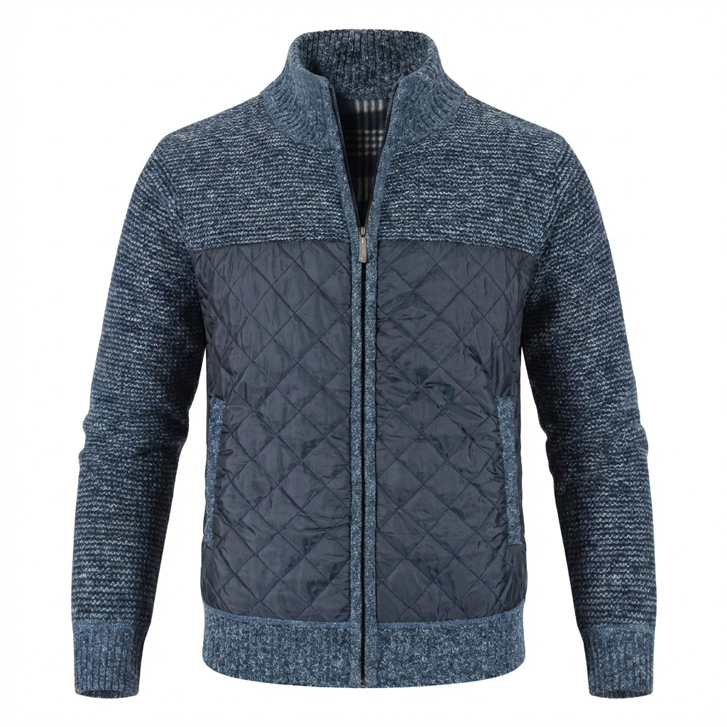 Cagliari Quilted Zip Cardigan