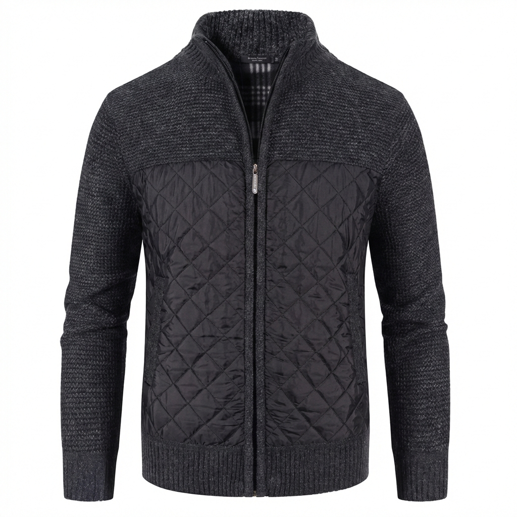 Cagliari Quilted Zip Cardigan