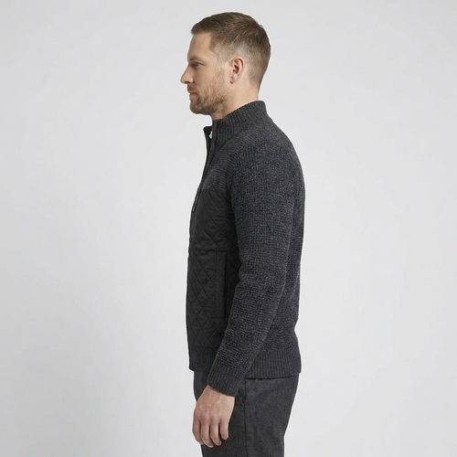 Cagliari Quilted Zip Cardigan