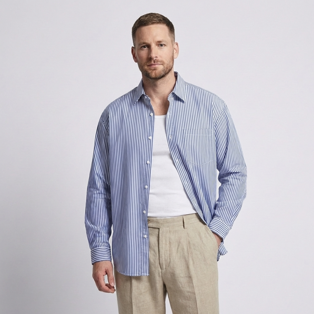 Calvento Striped Shirt