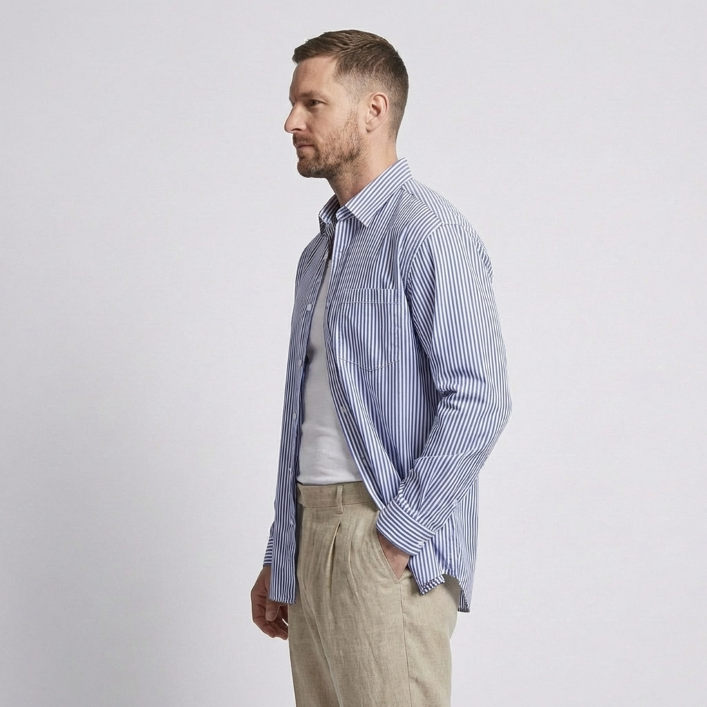 Calvento Striped Shirt