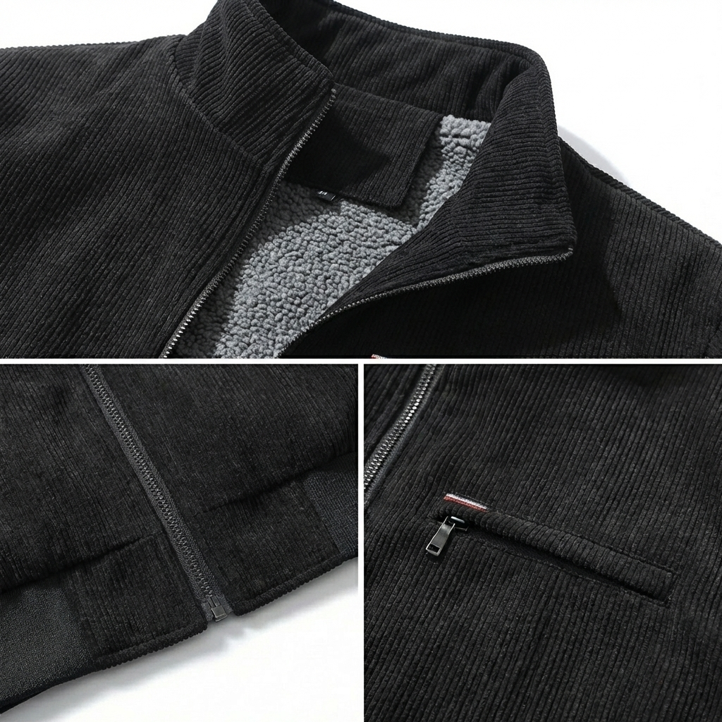 Calvero Corduroy Jacket with Sherpa Lining