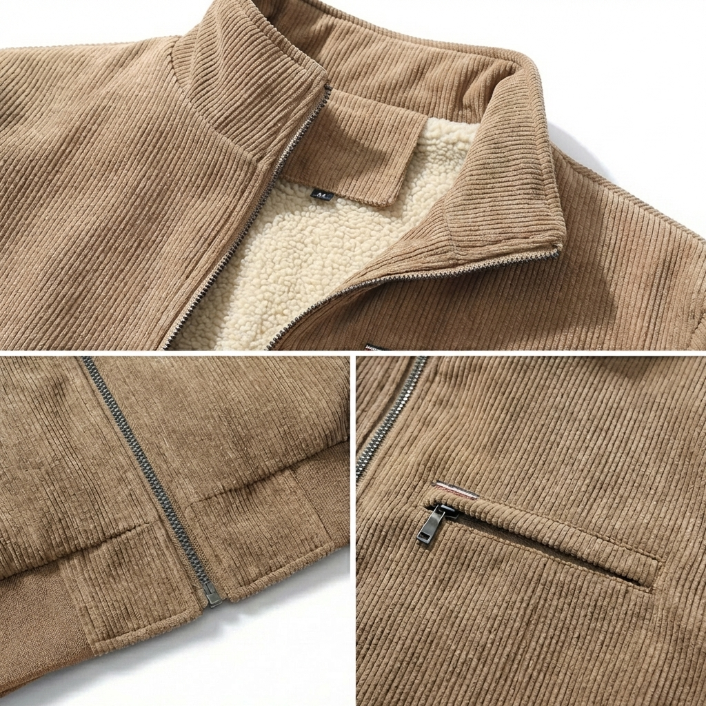 Calvero Corduroy Jacket with Sherpa Lining