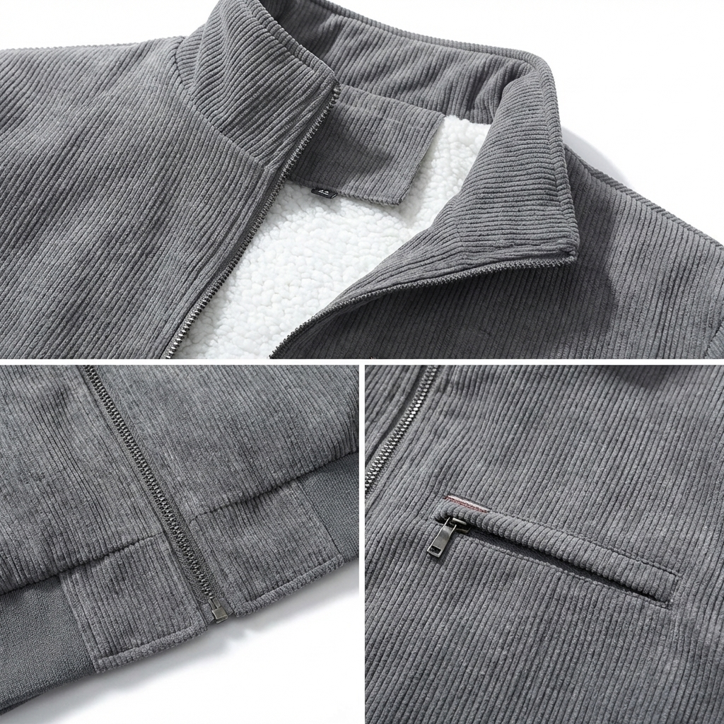 Calvero Corduroy Jacket with Sherpa Lining