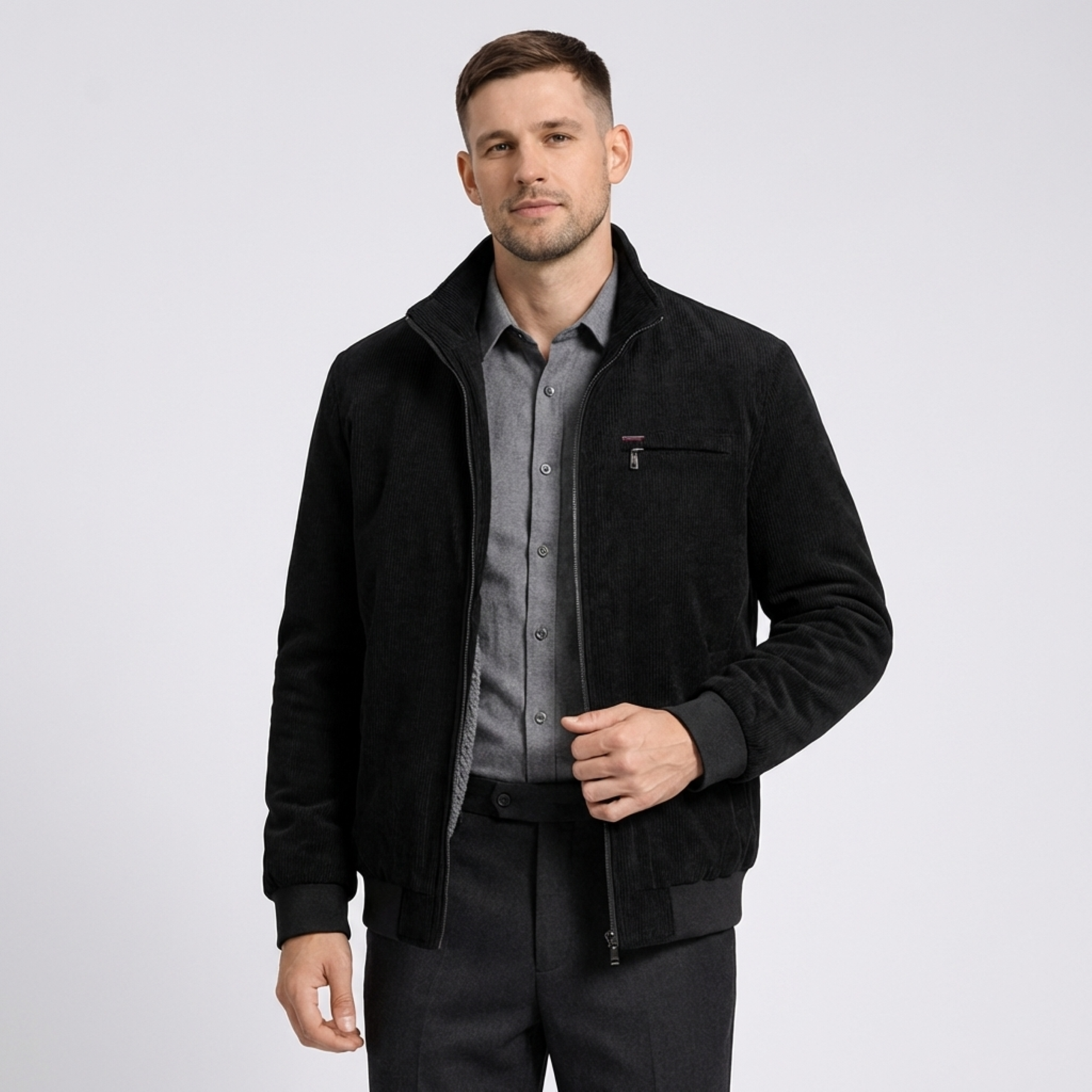 Calvero Corduroy Jacket with Sherpa Lining