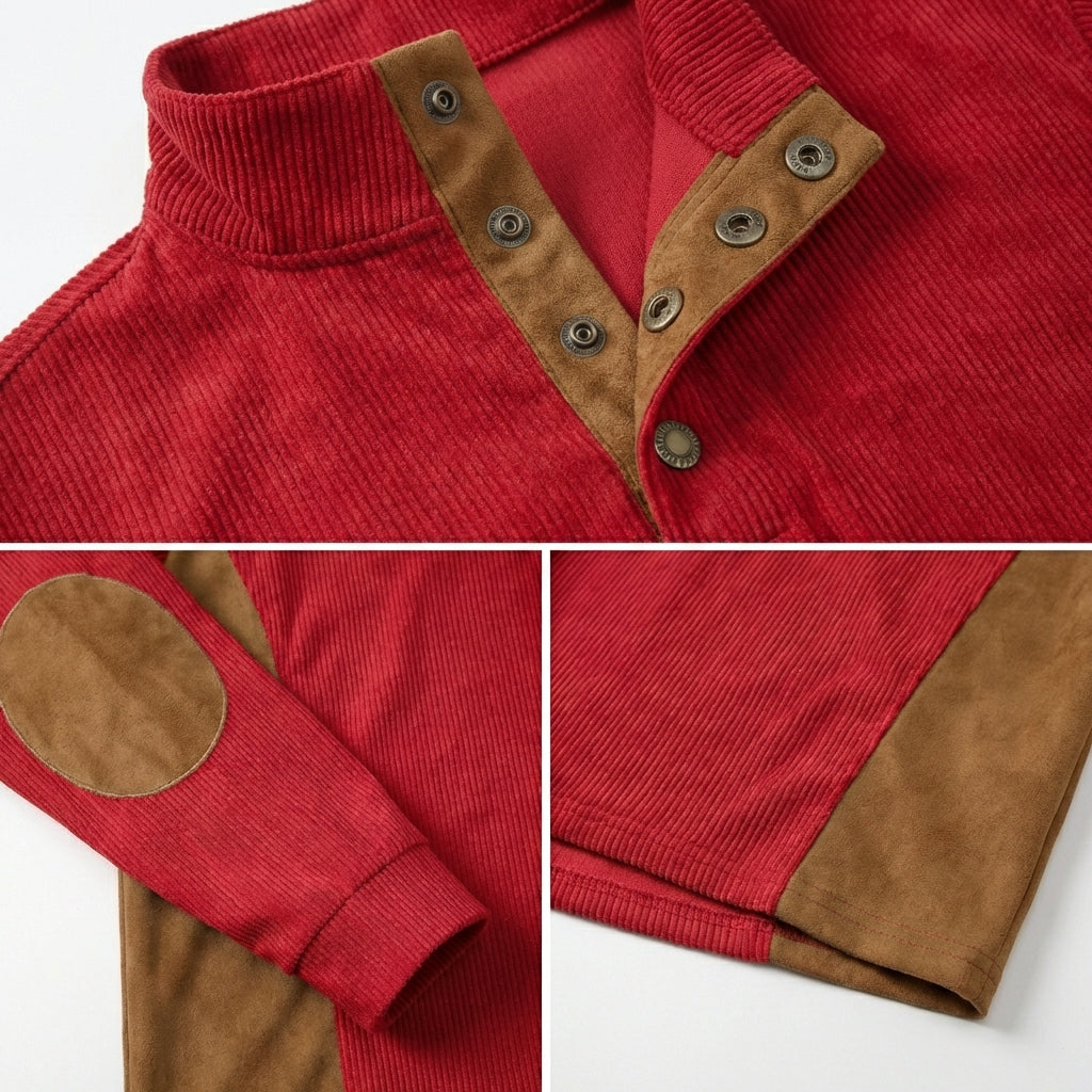 Calvino Contrast Quarter Snap