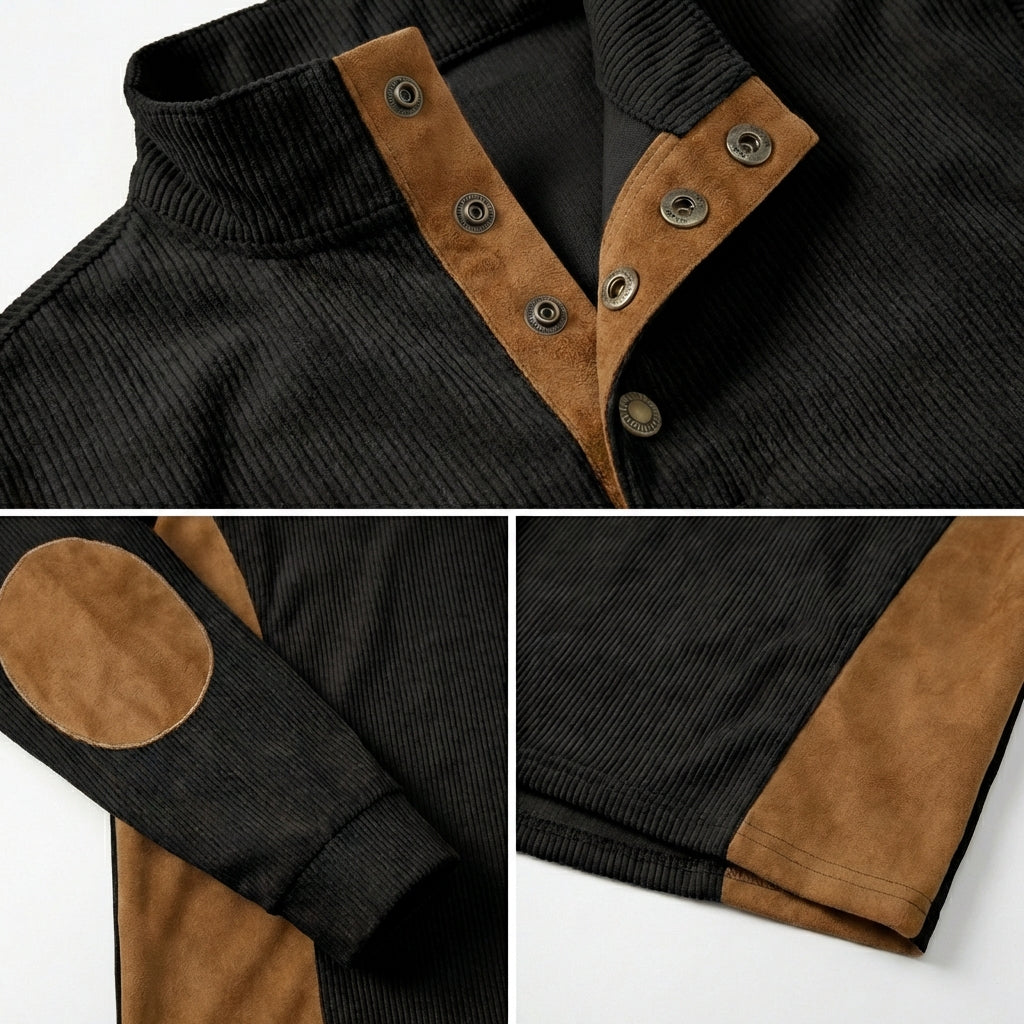 Calvino Contrast Quarter Snap