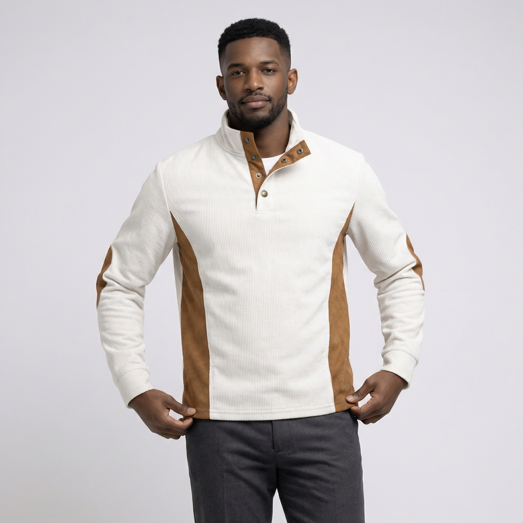 Calvino Contrast Quarter Snap