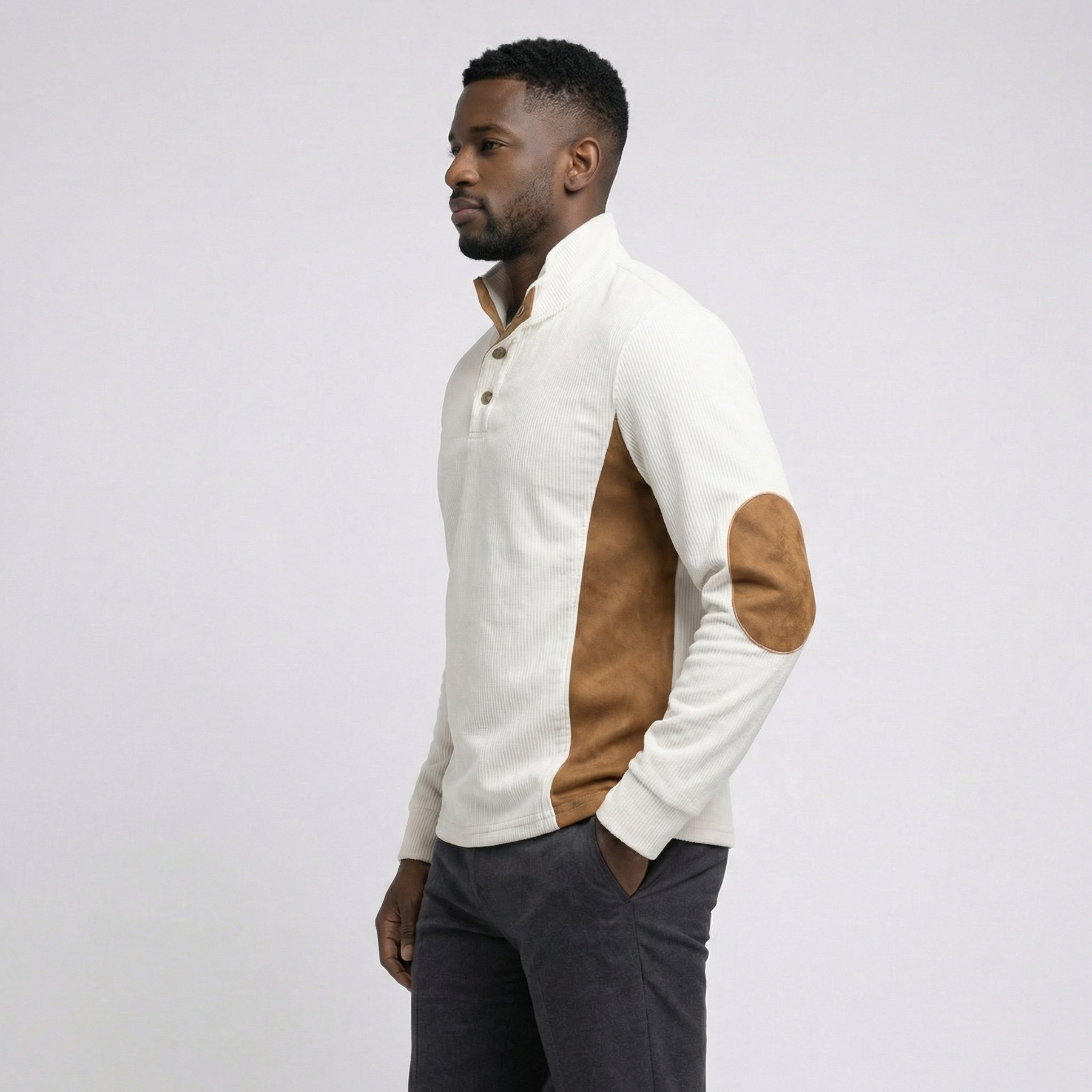 Calvino Contrast Quarter Snap