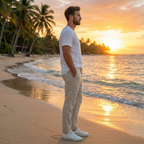 Capri Linen Relaxed Pant