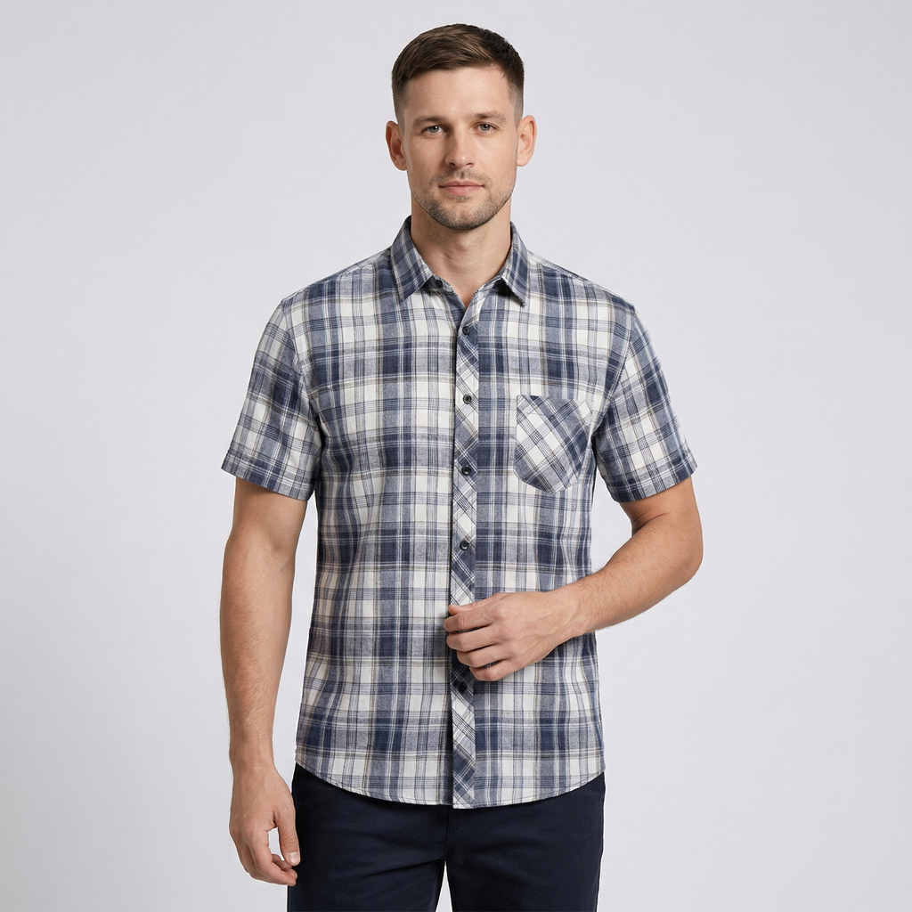 Cesare Relaxed Check Shirt