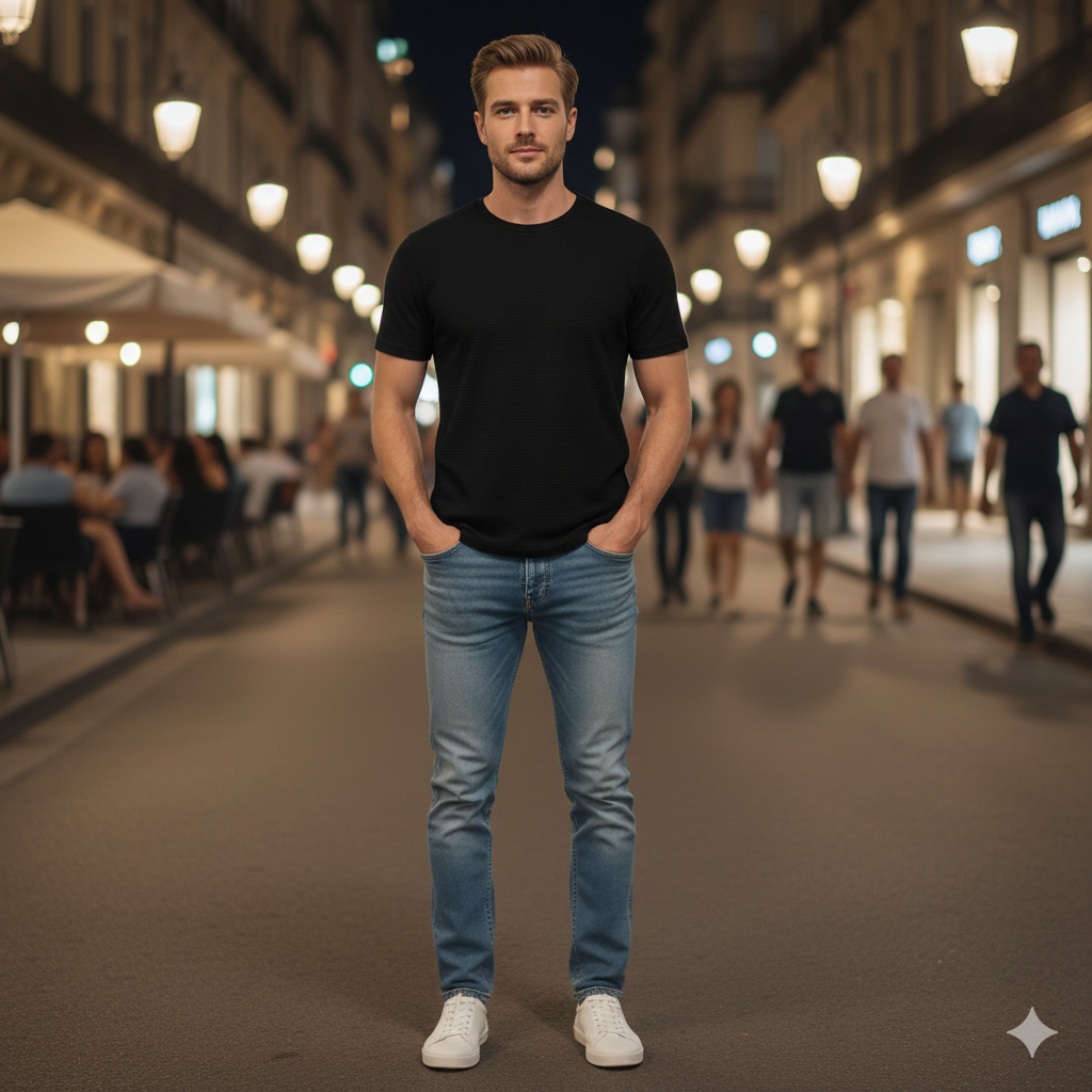 Como Waffle Knit Tee