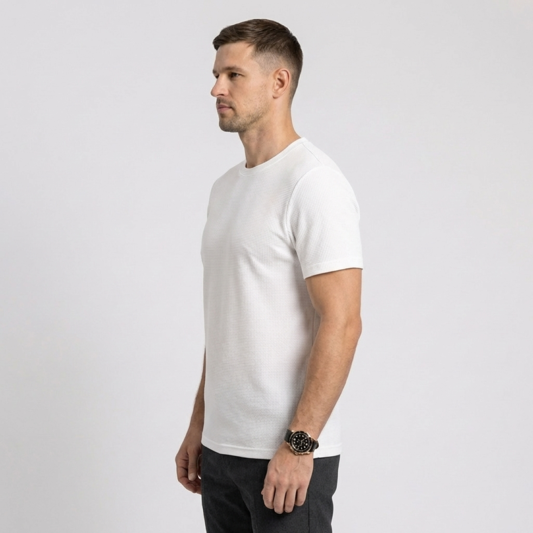 Como Waffle Panel Tee