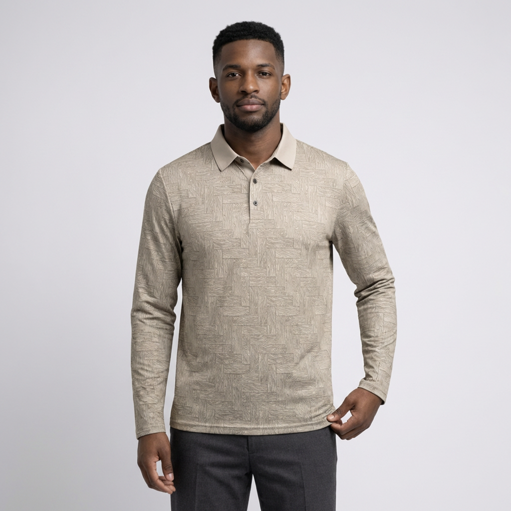 Elvano Long Sleeve Polo