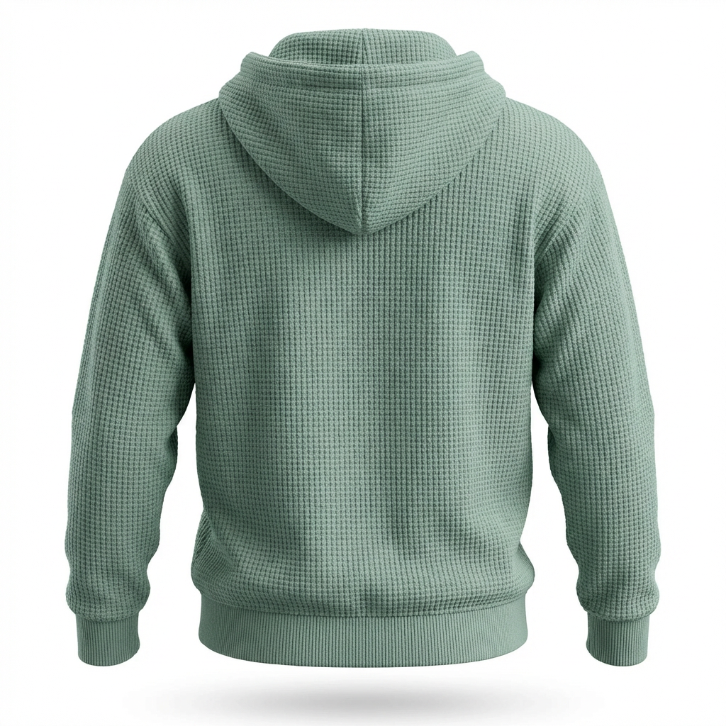 Fano Waffle Knit Half-Zip Hoodie