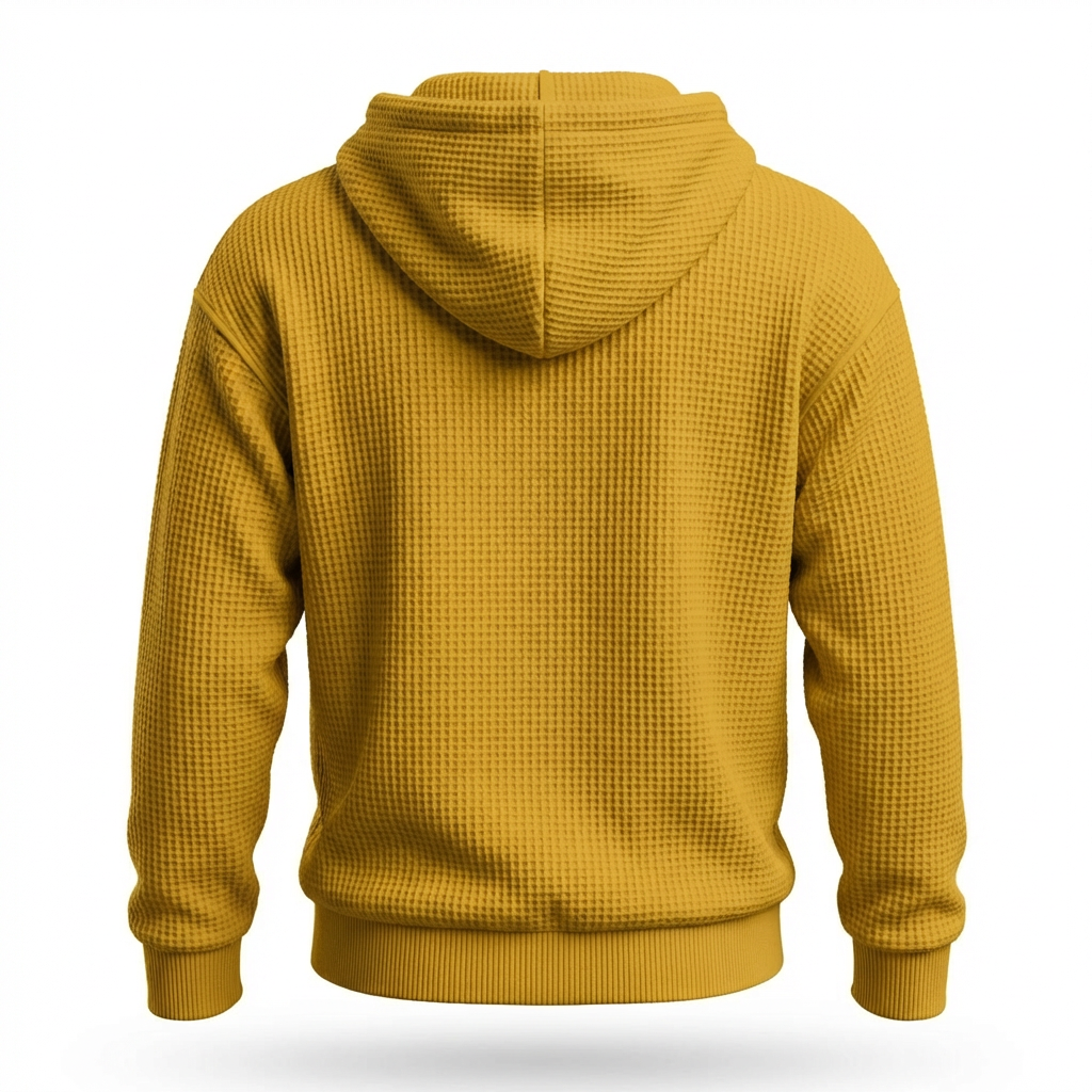 Fano Waffle Knit Half-Zip Hoodie