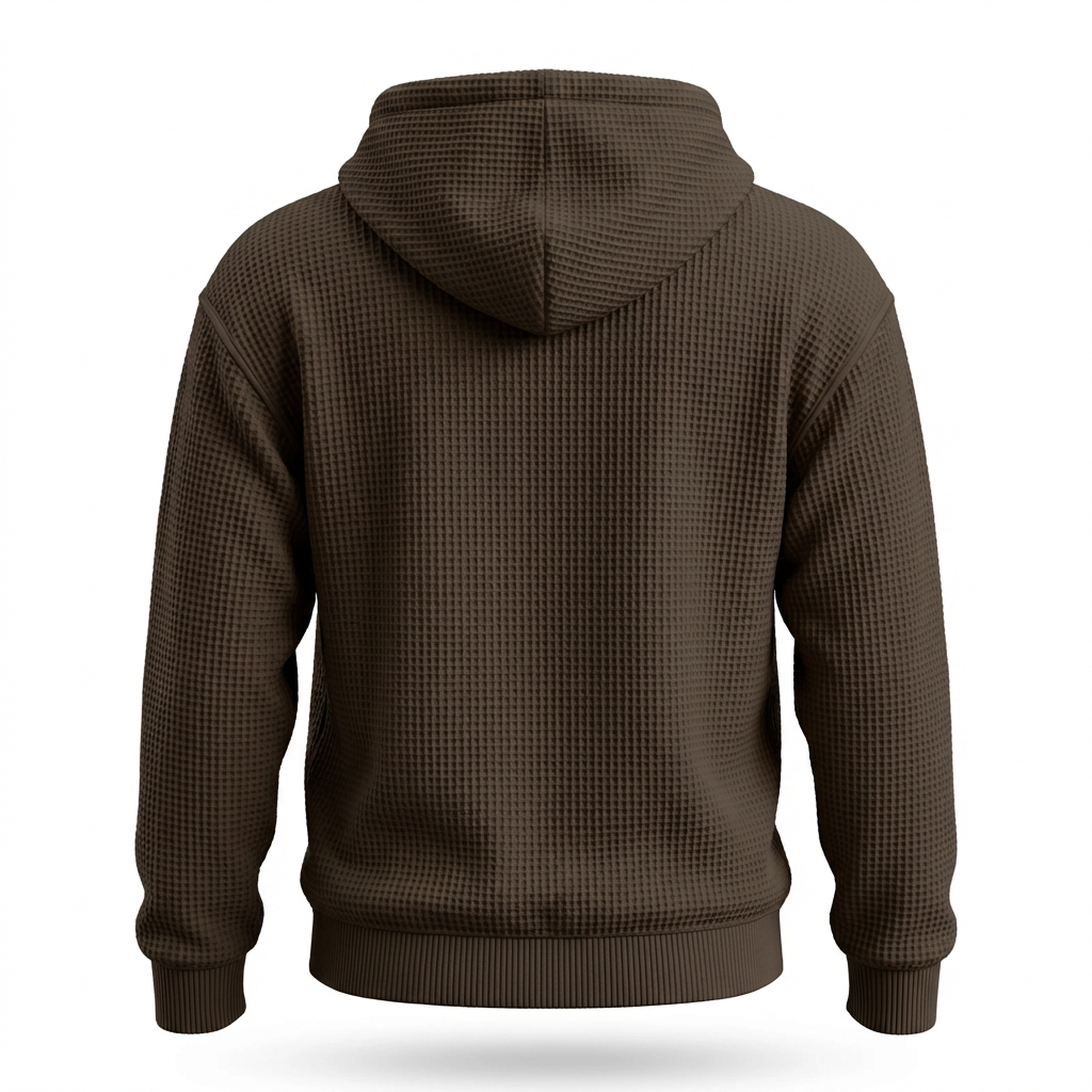 Fano Waffle Knit Half-Zip Hoodie