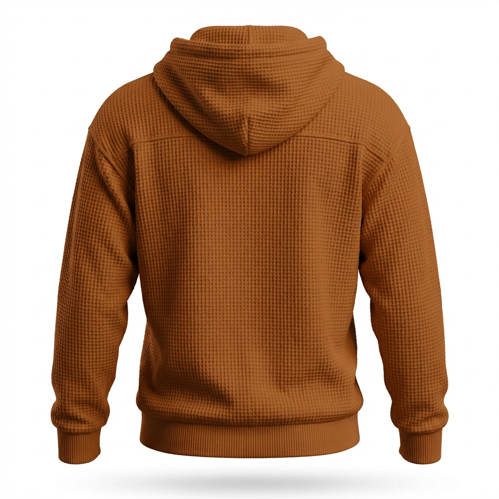 Fano Waffle Knit Half-Zip Hoodie