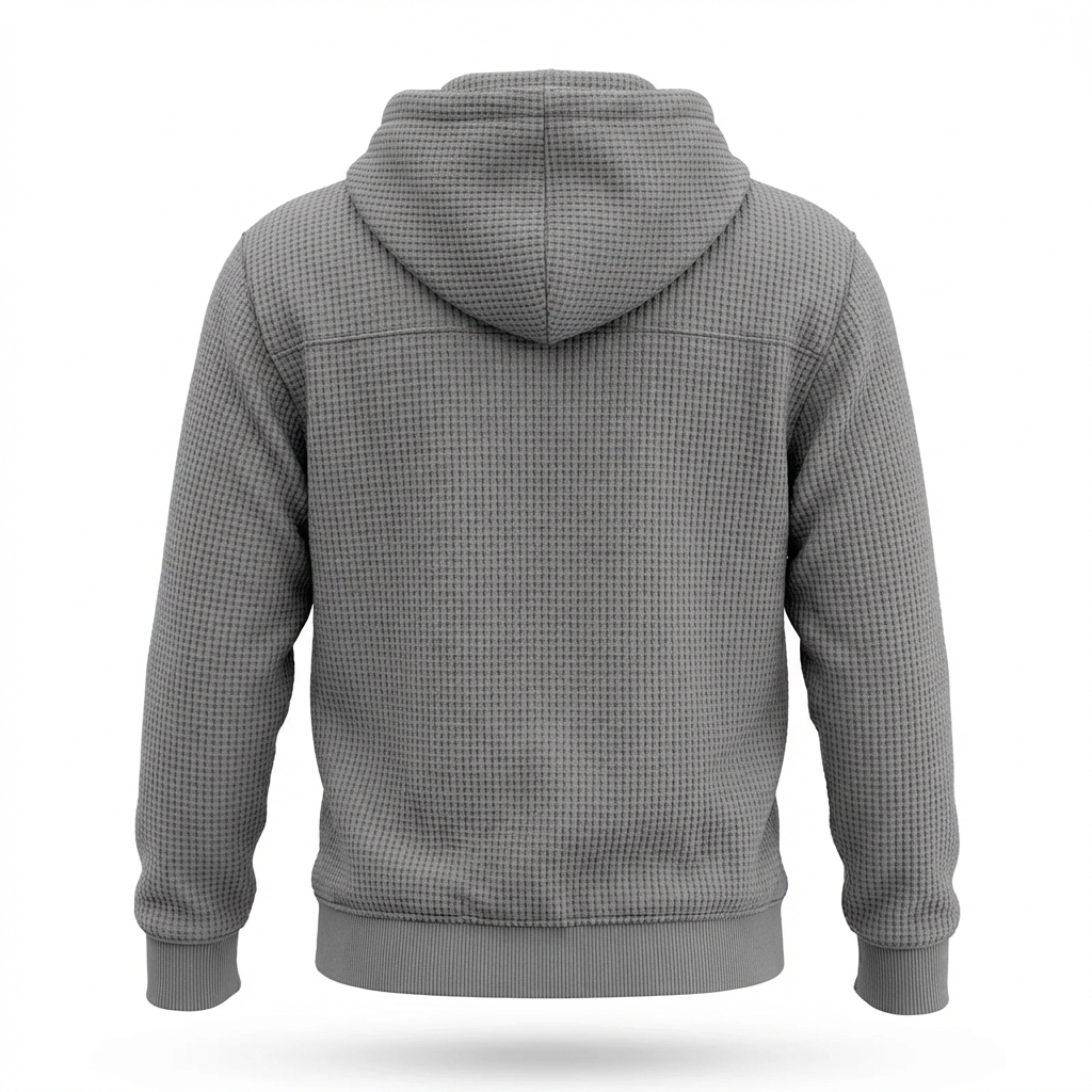Fano Waffle Knit Half-Zip Hoodie