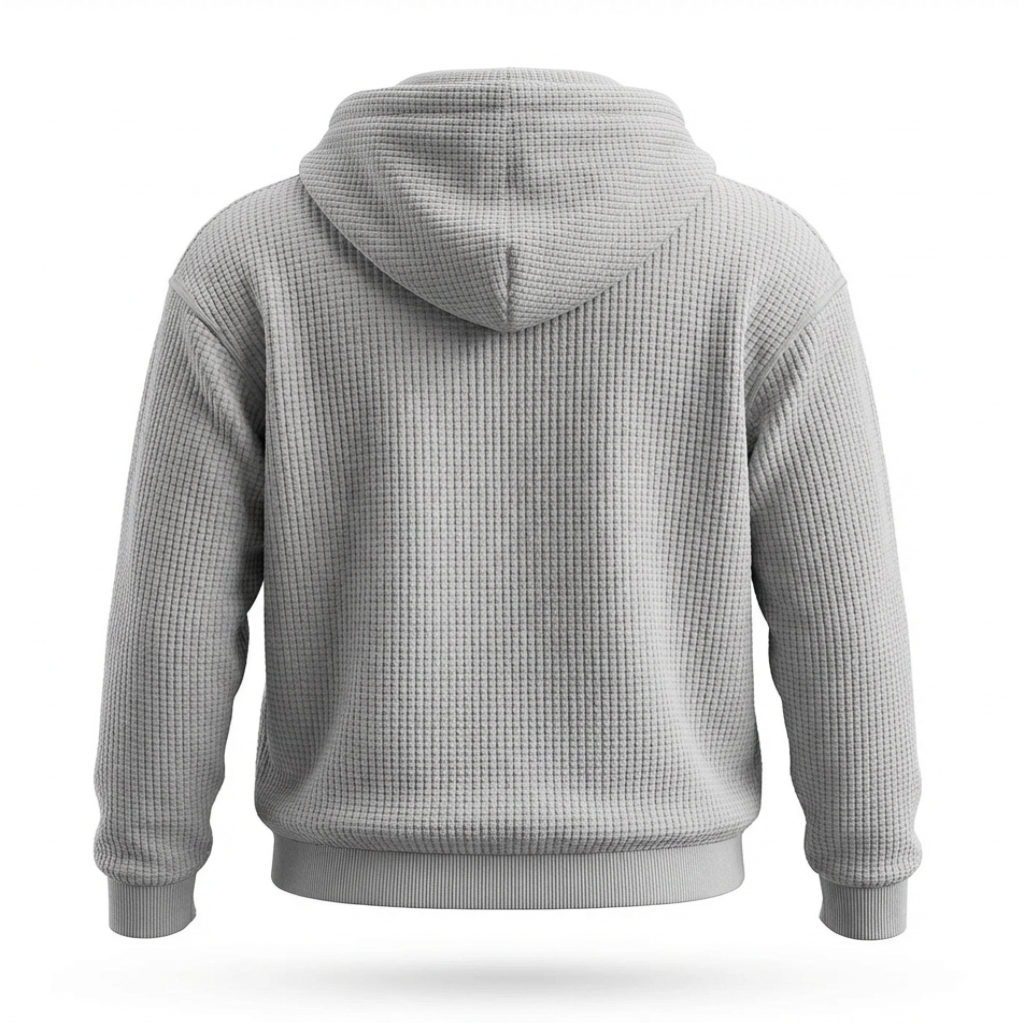 Fano Waffle Knit Half-Zip Hoodie