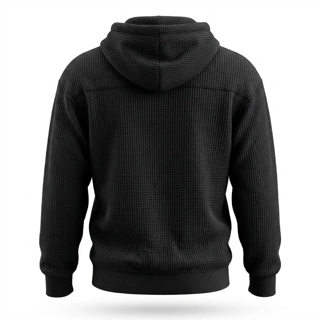 Fano Waffle Knit Half-Zip Hoodie