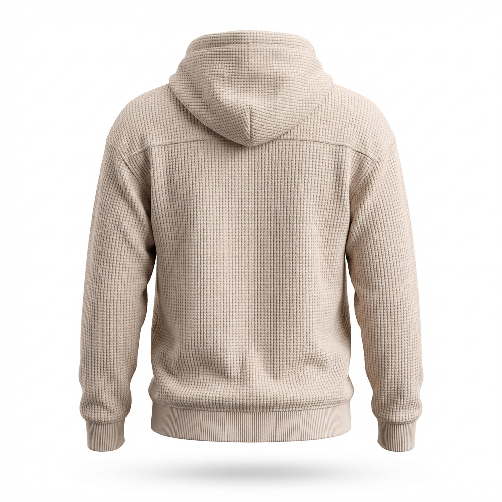 Fano Waffle Knit Half-Zip Hoodie