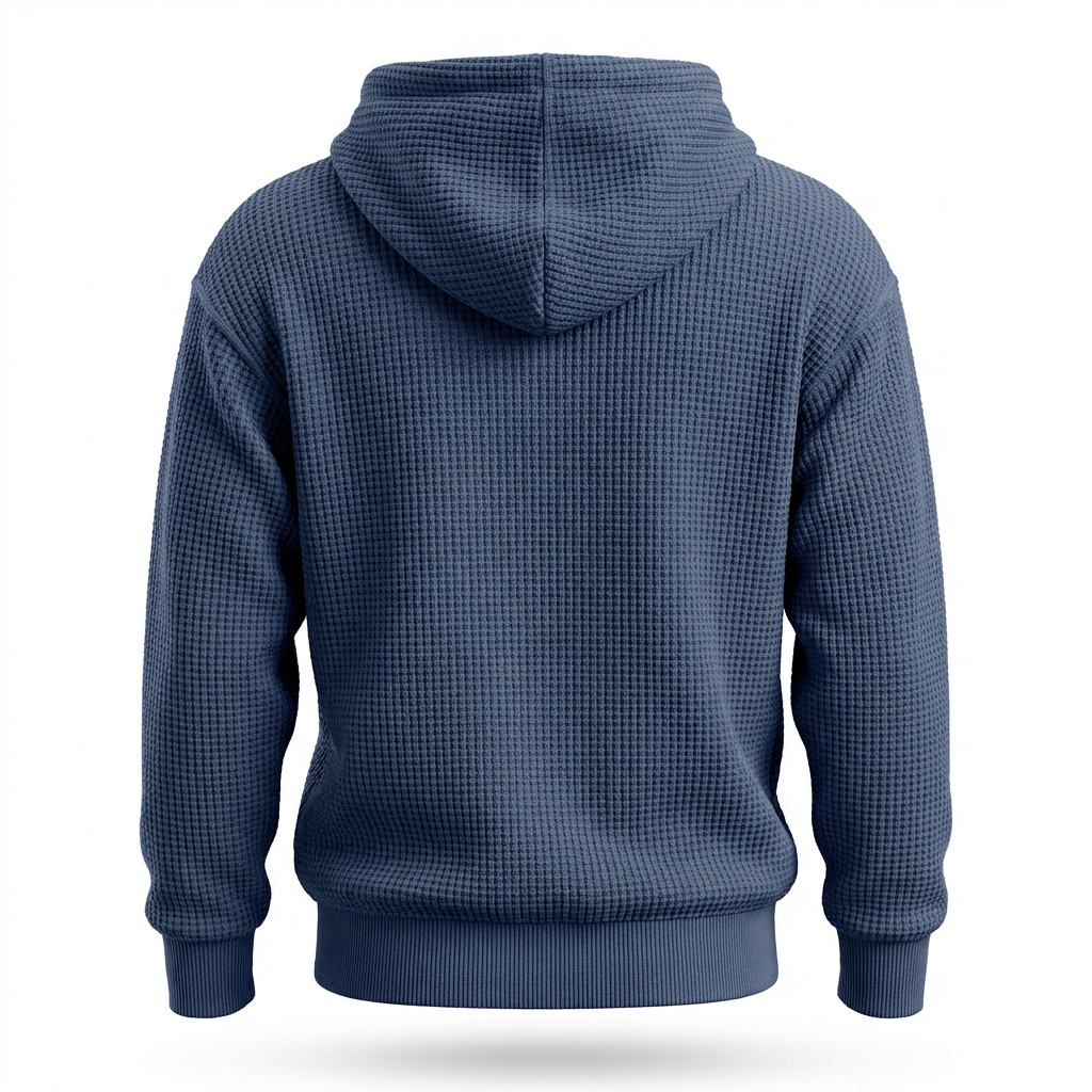 Fano Waffle Knit Half-Zip Hoodie