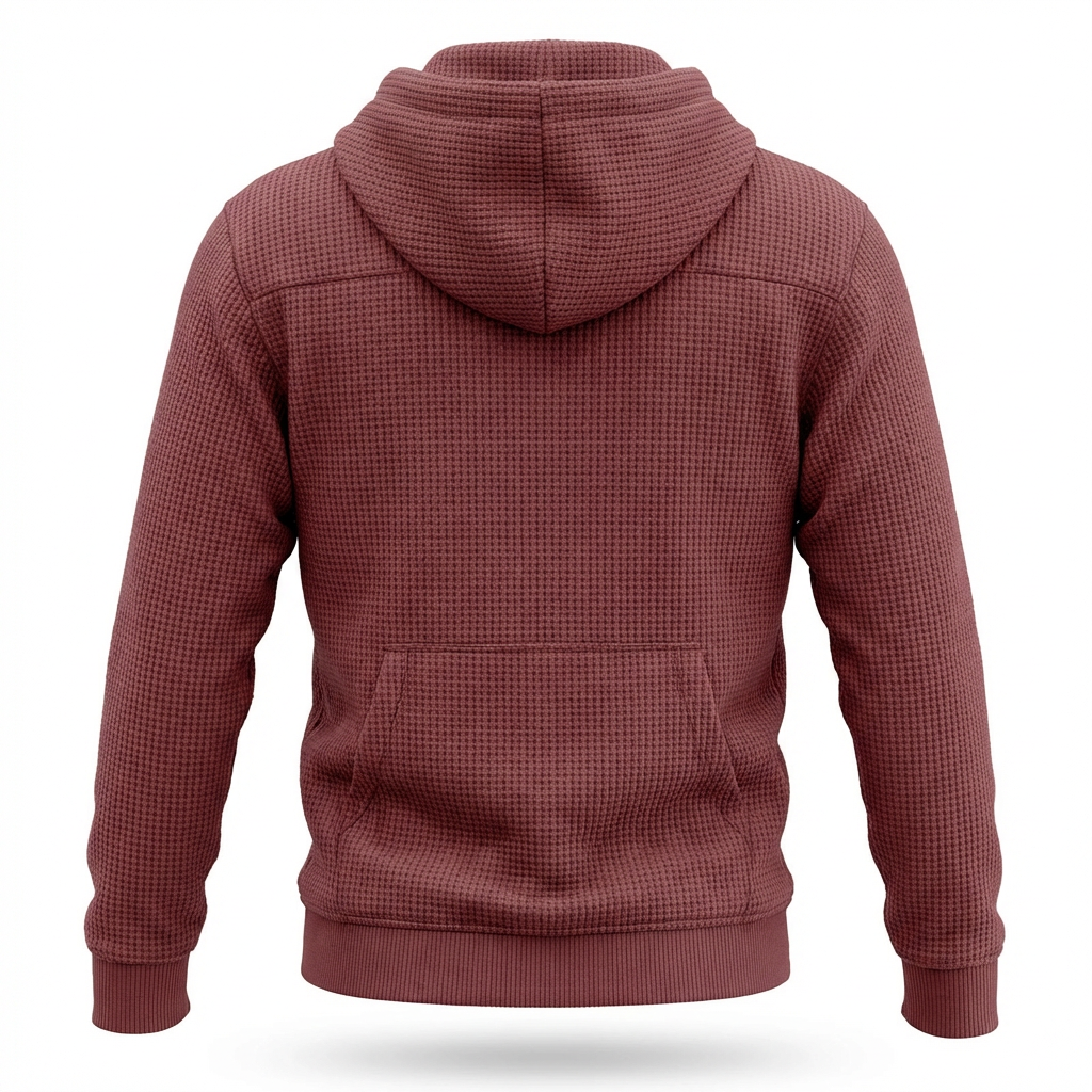 Fano Waffle Knit Half-Zip Hoodie
