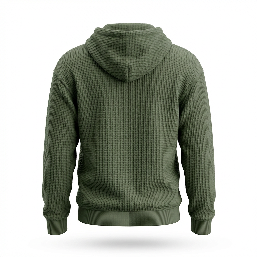 Fano Waffle Knit Half-Zip Hoodie
