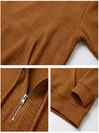 Fano Waffle Knit Half-Zip Hoodie