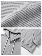 Fano Waffle Knit Half-Zip Hoodie