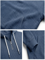 Fano Waffle Knit Half-Zip Hoodie