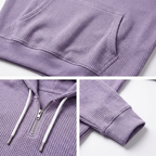 Fano Waffle Knit Half-Zip Hoodie